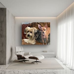 Captivating Canines, a portrait of love and connection.